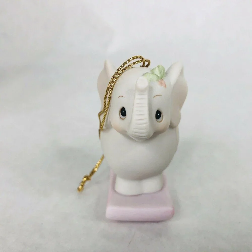 Precious Moments‎ Xmas Train Ornament Elephant Age 4 May Your Xmas Be Gigantic